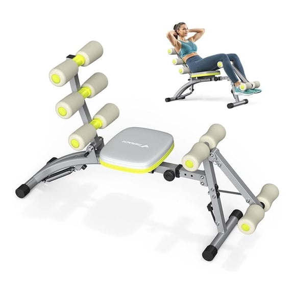 Ab Machine, Multi-Functional Adjustable Ab Trainer, Ab Workout for Home Gym, Sit Up Machine for Abdominal, Exercise Chair for Full Body Workout
