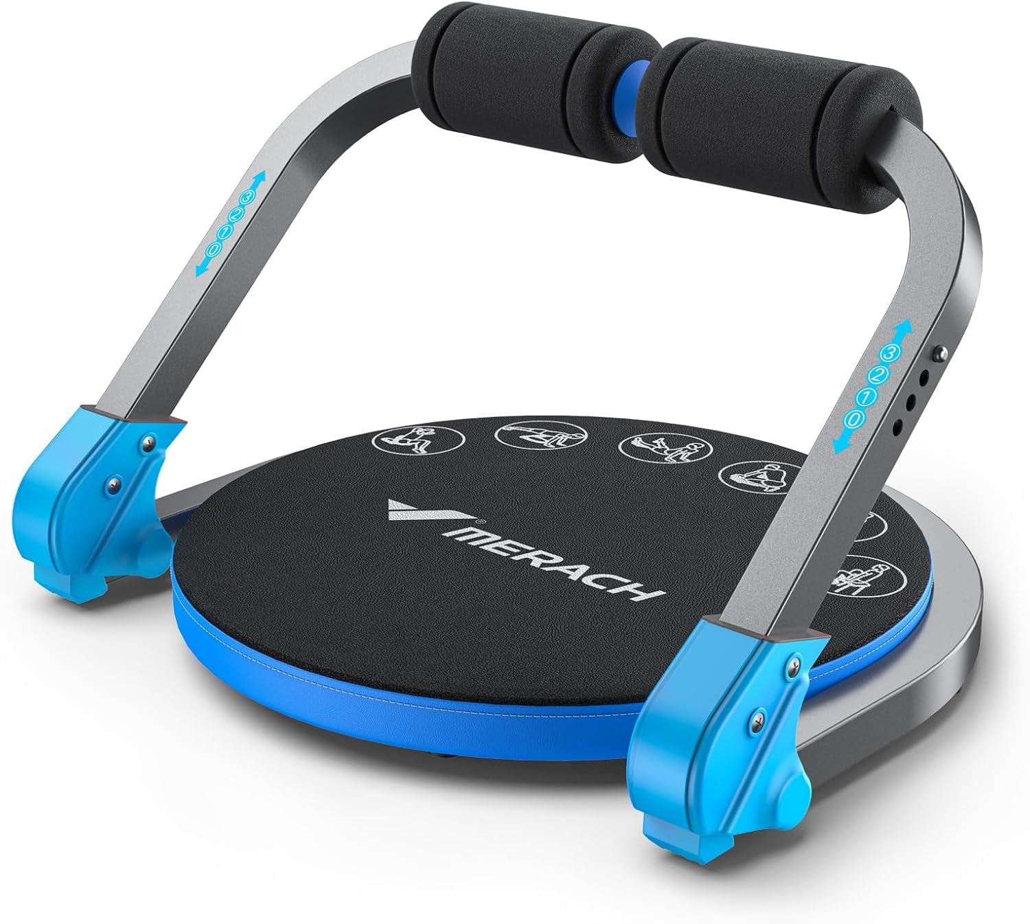 Ab Machine, Sit Up Exercise Equipment with 3 Adjustable Resistance ...