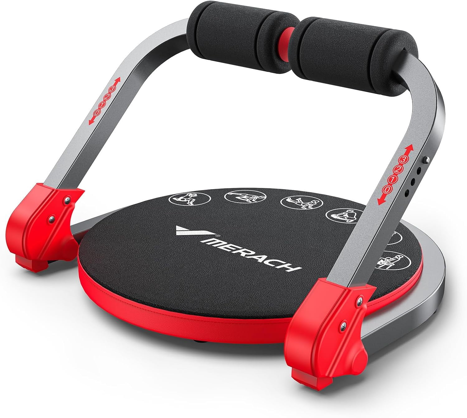 Ab Machine, Sit Up Exercise Equipment with 3 Adjustable Resistance ...