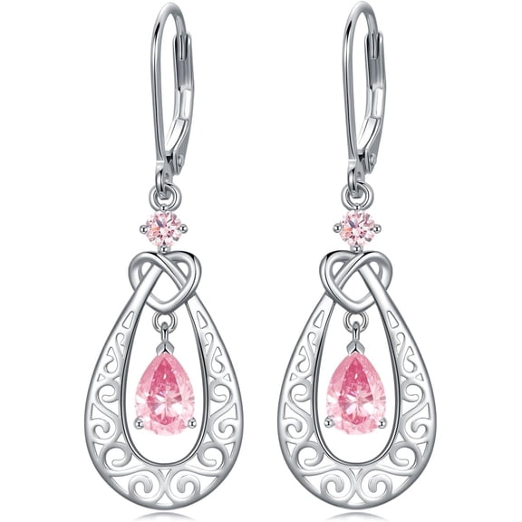 Mothrs Day Gifts for Mom Infinity Dangl Drop arrings Strling Silvr Tardrop Birthston arrings, Birthday Annivrsary Filigr Jwlry Gifts for Hr Womn Mom Wif
