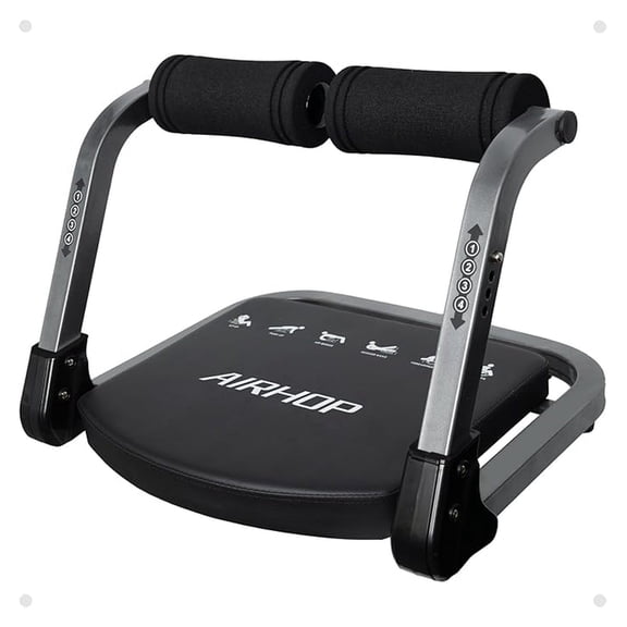 Ab Machine for Stomach Workout, Workout Equipment for Sit Up Exercise, 4-Speed Adjustable Ab Trainer Machine with Automatic Rebound, Home Gym Abdominal Exercise Equipment for All Ages