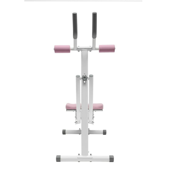 Ab Machine for Waist and Core Toning, Silent Rollers, Intelligent LED Display, 330lbs Capacity, Space-Saving, Foldable for Easy Storage