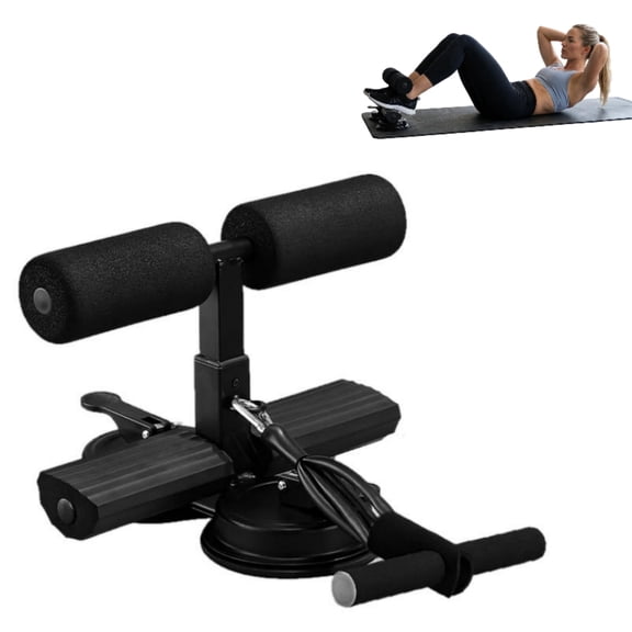 Ab Machine with Puller Elastic, Sit Up Machine & Foot Holder for Home Gym Ergonomic Abs Master Trainer for Core Exercises, Ab Workouts, and Sit-Ups