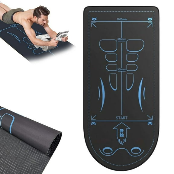 Ab Roller Knee Pad with Scale Men's Fitness Exercise Mat Core Training Thick Foam Cushion Gym Workouts Non Slip Surface Home Workout Equipment Safe