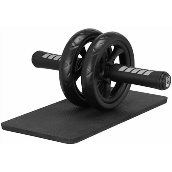 Ab Roller Wheel For Abs Workout - Abdominal Core Exercise Equipment With Extra Thick Knee Pad Mat - w/Dual Glide Wheels - Abs Roller Wheel Home Workout - Abs Exercise Equipment