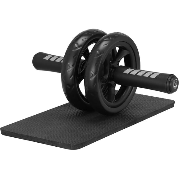 Ab Roller Wheel For Abs Workout - Core Exercise Equipment With Extra Thick Pad Mat - w/Dual Glide Wheels - Abs Roller Wheel Workout - Abs Exercise Equipment
