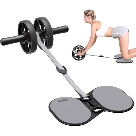 Ab Roller Wheel with Adjustable ResistanceAutomatic Rebound Abs & Core Workout Equipment for BeginnersAll Levels & Post-Exhaustion Detachable Strength Training with Knee Pad.Ab wheel roller for men