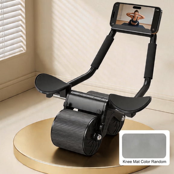Ab Abdominal Exercise Roller Elbow Support, Abs Roller Wheel Core Exercise Equipment, Automatic Rebound Abdominal Wheel