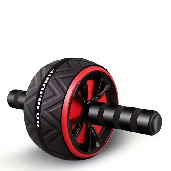 Ab Roller Wheel, Stainless Steel Core Trainer, Black/Red, 1 Pack