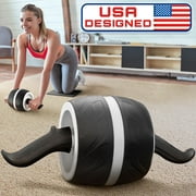Ab Roller Wheel w/ Knee Pad, Abs & Core Exercise Equipment by Mata1-USA
