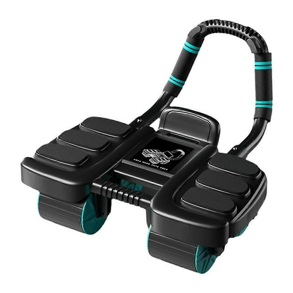 Ab Roller with Elbow Support,Rebound Ab Roller, Four Wheel Ab Roller Core Exercise, Home Gym,Abdominal Muscle Machine,B