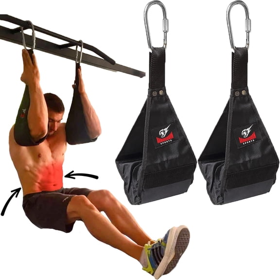 Ab Slings Straps - -Resistant Pair for Pull Up Bar Raiser Fitness - Ab Exercise Equipment, Superb Arm Padding for Workout Equipment