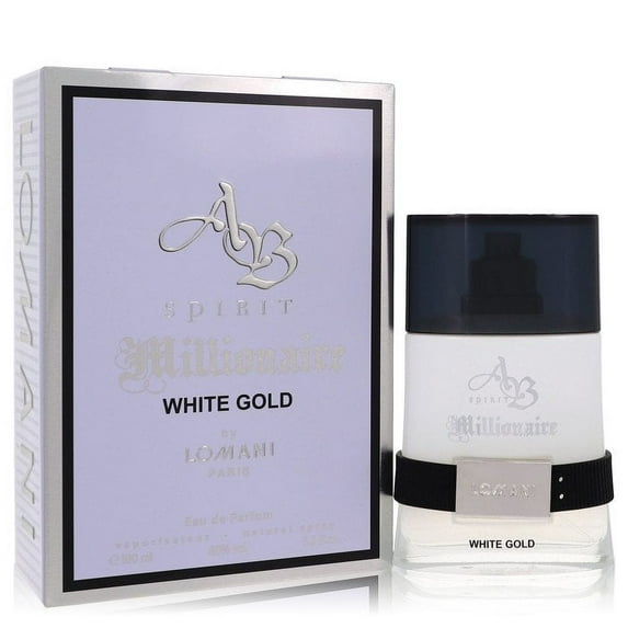 Ab Spirit Millionaire White Gold Cologne By Lomani Eau De Parfum Spray 3.3 oz