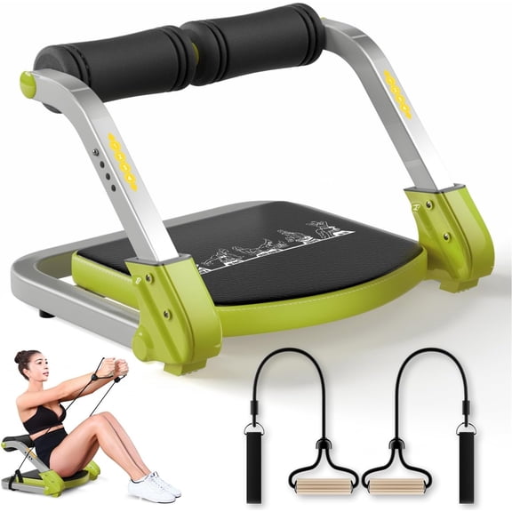 Ab Trainer/Crunch Machine, Ab Workout Equipment, 4 Adjustable Resistance, Ab Machine for Workout, 350 LBS Weight Capacity, Automatic Rebound, Ab Core Machine,Fitness Equipment for