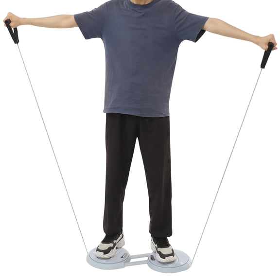 Ab Twister Board, Waist Twister Machine Resistance Bands & LCD Display, Adjustable Waist Twisting Disc for Core Workout, Balance Training & Full Body Exercise, Non-Slip, 220 lb Capacity（Gray）