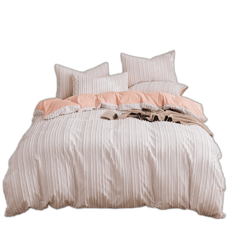 Ab Version Washed Cotton/Brushed Sheared FourPiece Set Tufted Three