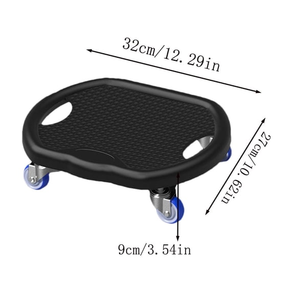 Ab Wheel Roller for Core Strength Training - Multi-Directional Gliding Disc for Abs, Back, and Legs - Non-Slip Design with Knee Pads for Stability and Comfort