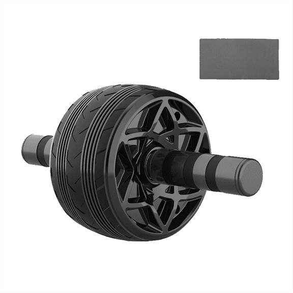 Symkmb Ab Wheel Roller Workout Roller Wheel with Knee Abdominal Exercise Equipment for Home Gym Training Core Muscles,B ABS+ Black