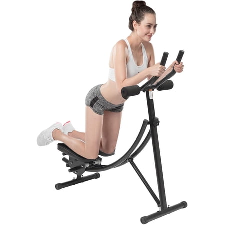Ab Workout Equipment,Ab Machine for Home Gym, Foldable Core & Abdominal Exercise Machine, Adjustable Ab Machine Full Body Workout Women Exercise Fitness Equipment, 150kg/330lbs Weight Capacity