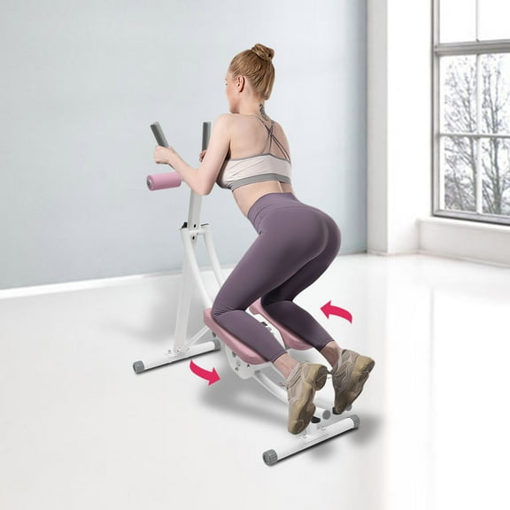 Ab Workout Equipment,Ab Machine for Home Gym, Foldable Core & Abdominal Exercise Machine, Adjustable Ab Machine Full Body Workout Women Exercise Fitness Equipment, 150kg/330lbs Weight Capacity