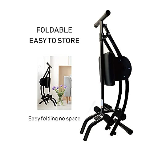 Ab Workout Equipment, Ab Machine Workout Equipment for Women with Height Adjustable Foldable Ab Trainer Ab Crunch Machine Exercise Equipment for Home Gym Strength Training