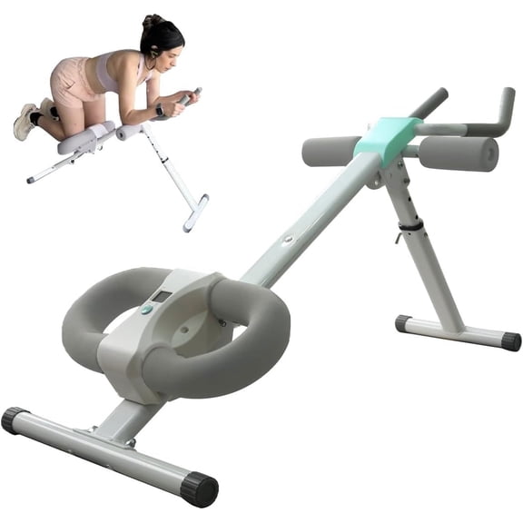 Ab Workout Equipment Abdominal Trainer, Adjustable Ab Machine at Home Gym, Foldable Abdominal Exercise Machine, Core & Ab Trainer Machine for Stomach Workout