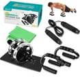 thumbnail image 1 of Hemoton Abdominal Muscle Training Rollers for Home Gym and Park Exercise 1 Set, 1 of 10