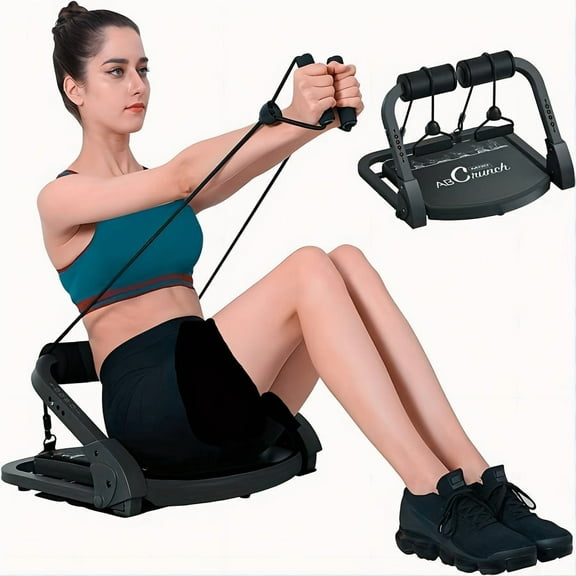 Ab Workout Machine For Ab Core, Sit Up&Push Up Exercise For Ab Crunch, Sit Up&Push Up Exercise Equipment With Resistance Bands, Core Strength Training Machine, Christmas Gift