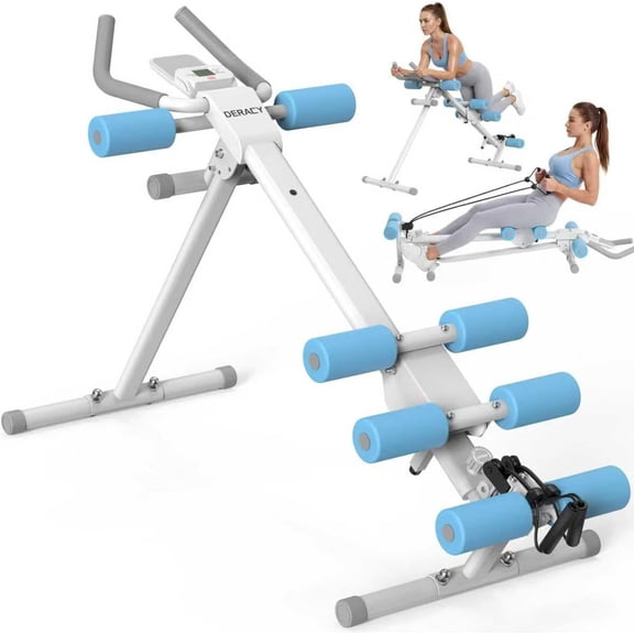 Ab Workout Machine Adjustable Ab Trainer Abdominal Trainer for Home Gym Foldable Ab Crunch Machine for Core 440 LBS