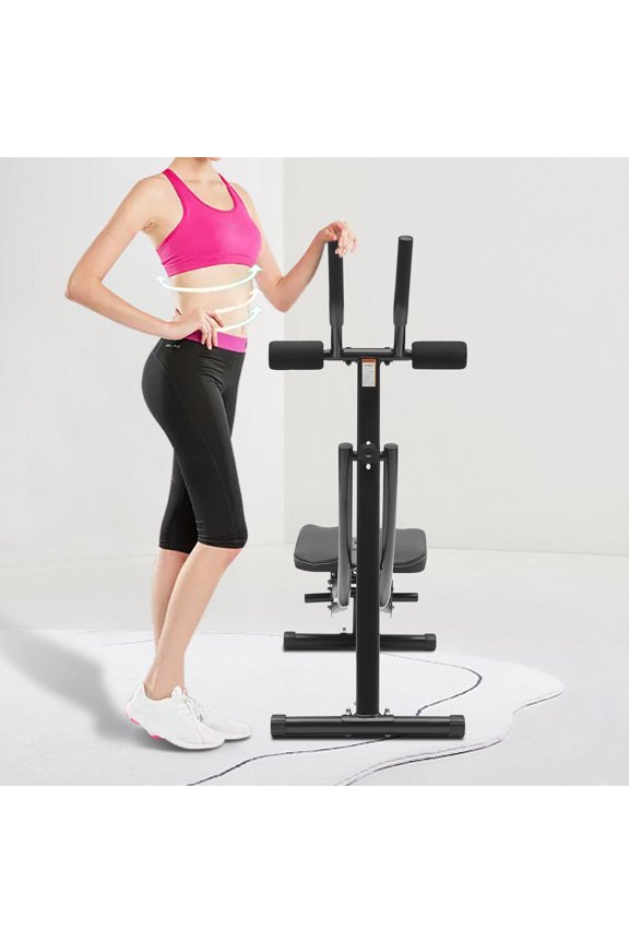 Ab Workout Machine Foldable Abdominal Waist Cruncher Sit Up Bench Toner Shaper