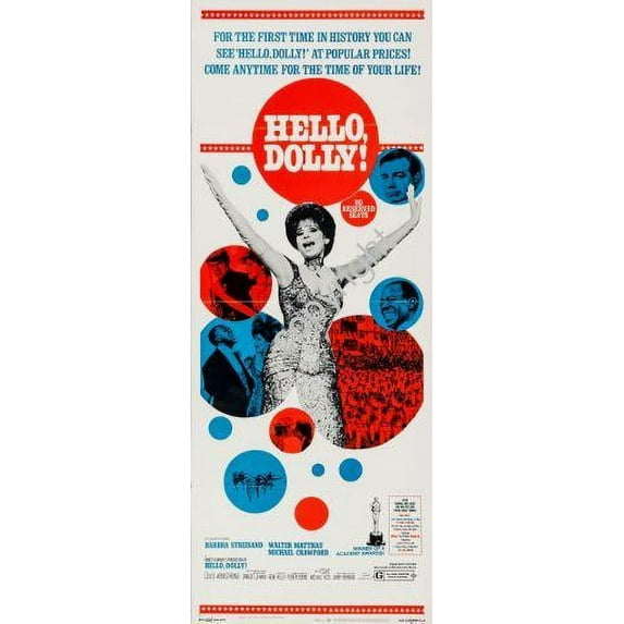 Ab posters Hello Dolly Movie poster Insert 14x36 Color Category: Multi, Unframed, Ages: Adults