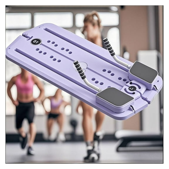 AbCrushStation Portable Abdominal Board for Fitness - Purple Pilates Exercise Board - Non-Folding Design - Core Strength Training Equipment for Home Gym