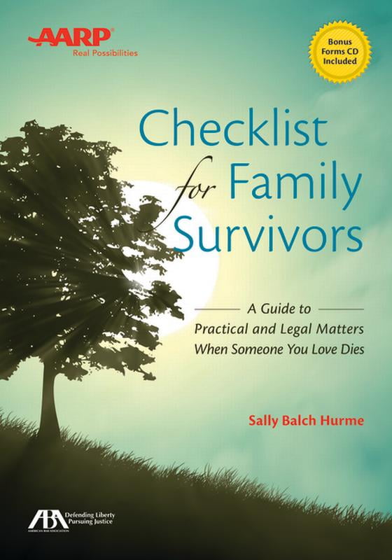 SALLY BALCH HURME Aba/AARP Checklist for Family Survivors: A Guide to Practical and Legal Matters When Someone You Love Dies (Other)