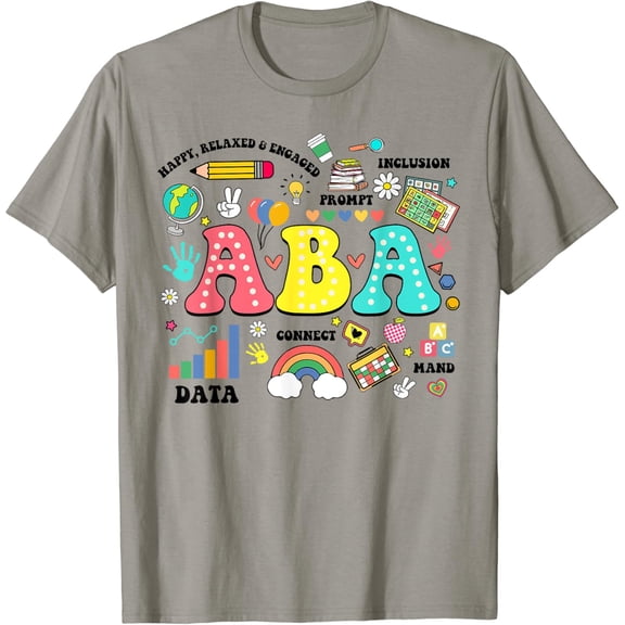 Aba Therapist Behavior Analyst Autism Therapy Rbt Floral T-Shirt