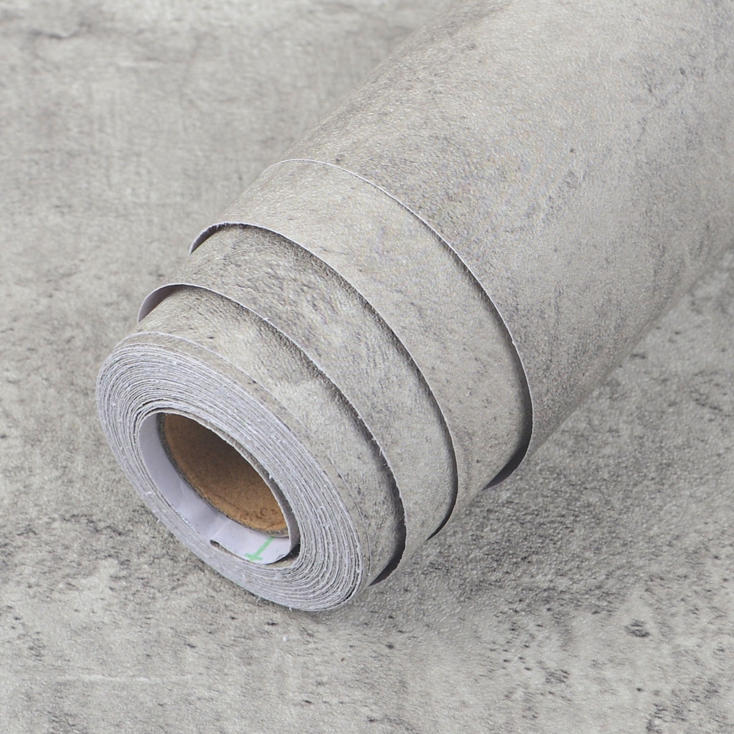 AbaBoorty Peel and Stick Countertop Contact Paper 15.7"x394", Cement Gray Concrete Wallpaper Waterproof Vinyl Wrap for Kitchen Table Desk Bedroom Accent Wall