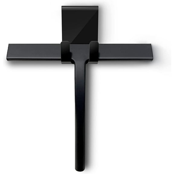 Ababeny All-Purpose Shower Squeegee,9.5 inch , Shower Squeegee for Doors Window Glass Door Cleaner Bathroom Cleaning Floor, Car Windows Black Silicone Squeegees Squeege Mirror Tile Squiggy Doors