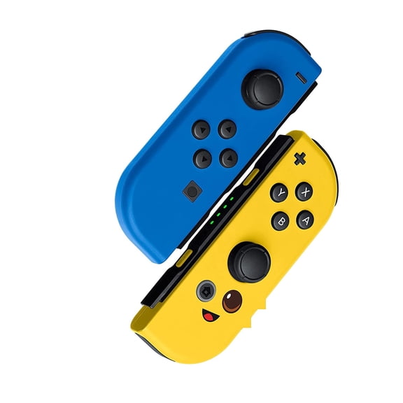 Ababeny Game Controller L/R For Nintendo Switch, Switch Joystick Support Dual Vibration/Screenshot,Wired Joy-Pad Controller for Switch - Blue/Yellow