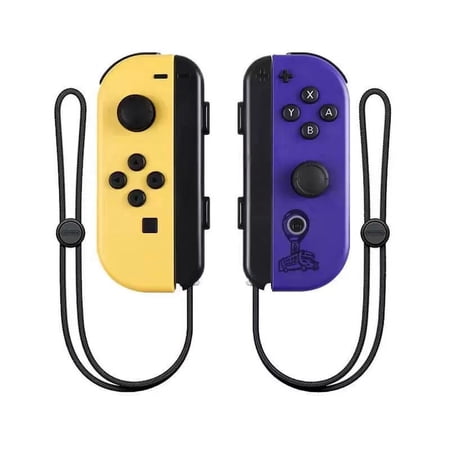 Ababeny Game Controller for Nintendo Switch Controller, Left Right L/R Wireless Controller Compatible with Nintendo Joypad -Sky Yellow Purple