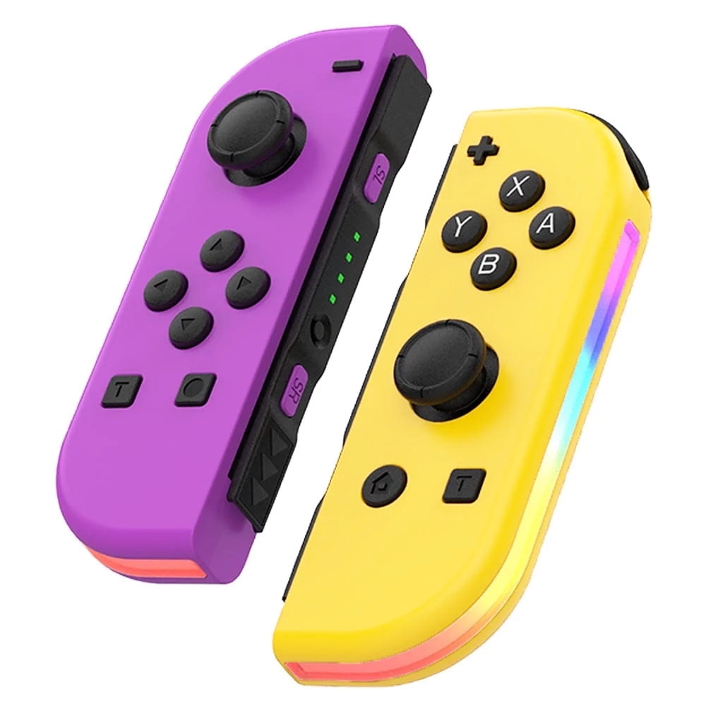 Ababeny Game Controller Colorful Rgb Light Game Controller Lr For Nintendo Switch Wireless 1459