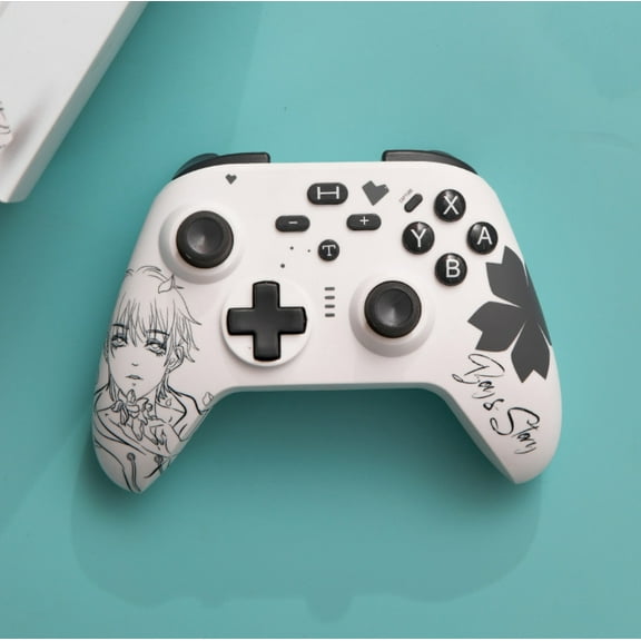 Ababeny Wireless Switch Controller, Switch Pro Controller with Macro Buttons, Wake-Up, 6-Axis Gyrosko, Vibration, Turbo, Gaming Controller for Switch, Switch Lite|OLED(Steam) - Gray