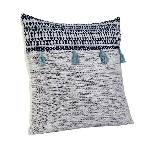 Abacasa Blake Orion Navy/White Throw Pillow