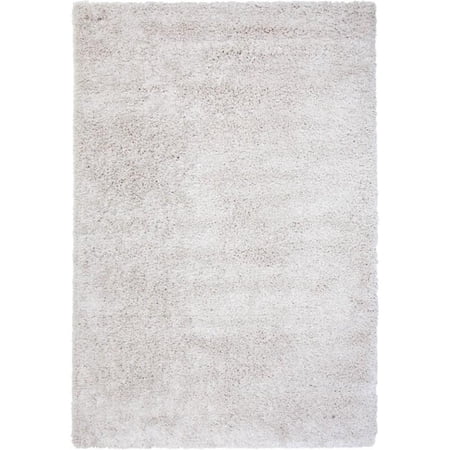 Abacasa Comfort Shag White 5x8 Area Rug