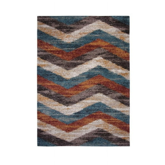 Abacasa Granada Chevron Multi-Color 5x8 Area Rug