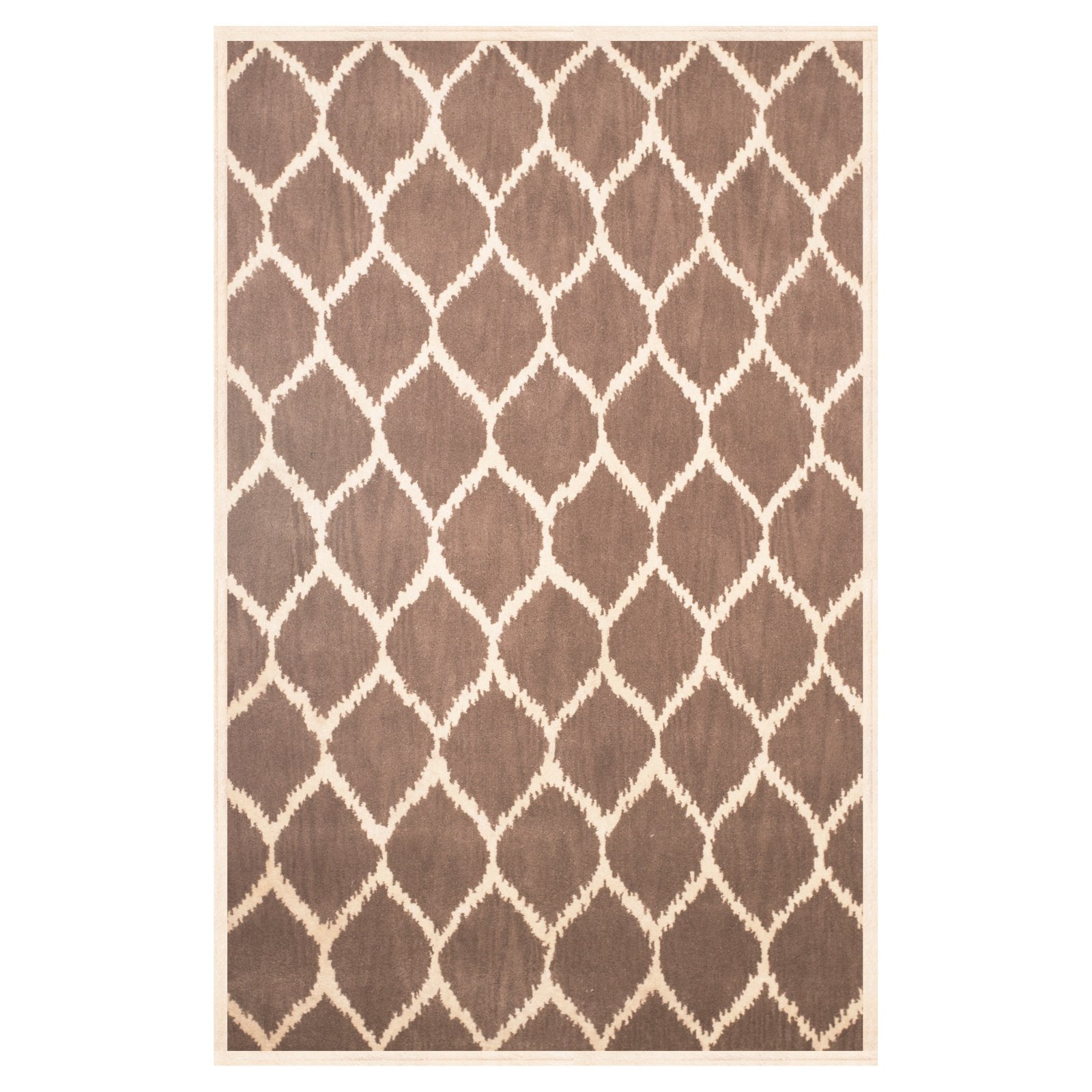 Riley Gray and Ivory Tufted Wool 8' x 10' Area Rug