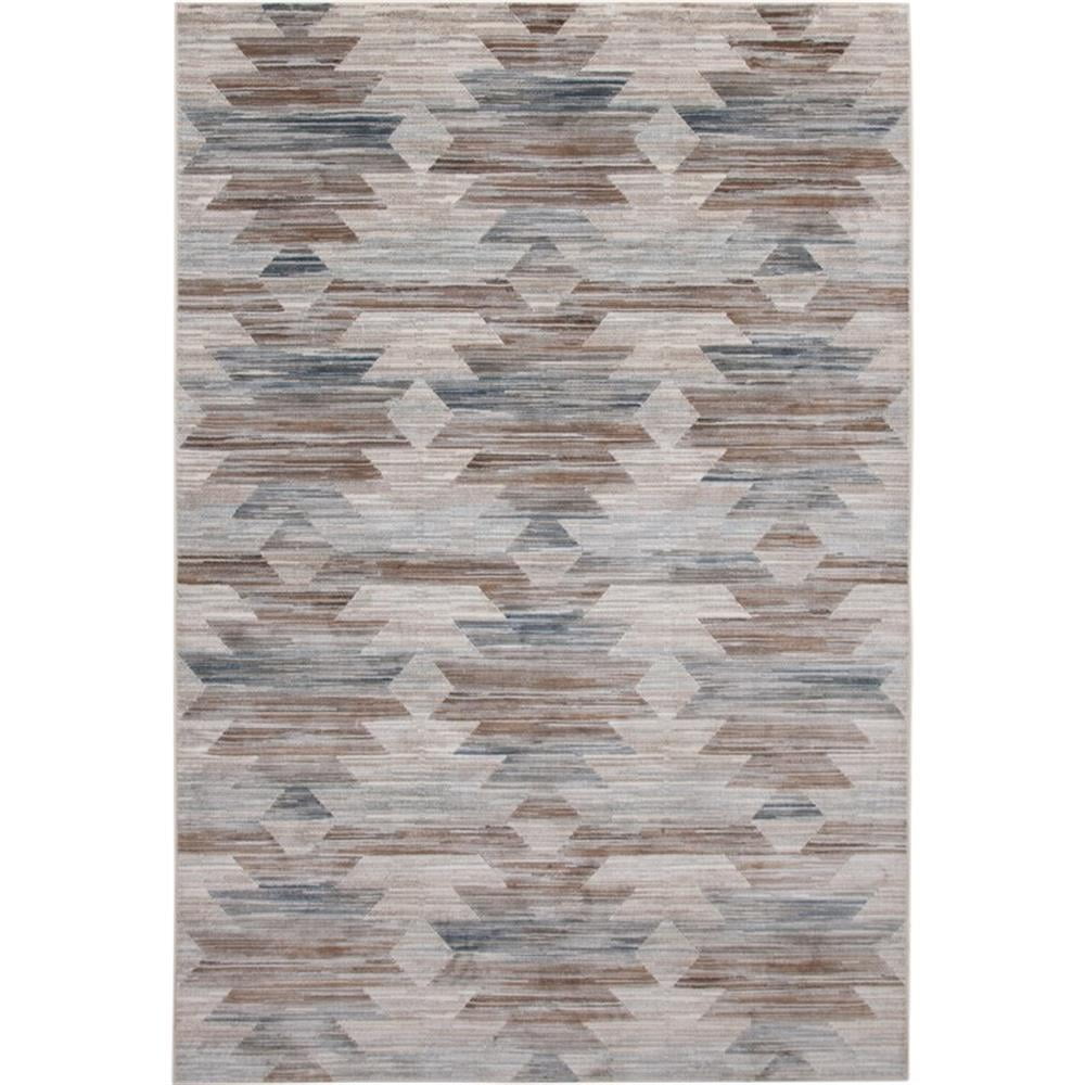 Abacasa Sonoma Akio Blue, Brown, and Natural Area Rug, 5'3" x 7'6"