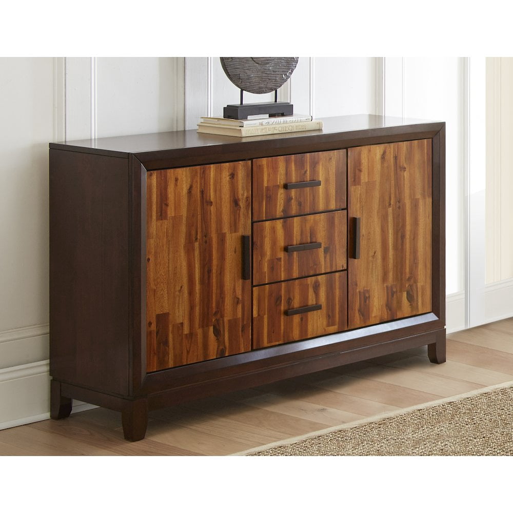 Abaco Buffet Sideboard in Two Tone Cherry Wood Finish - Walmart.com