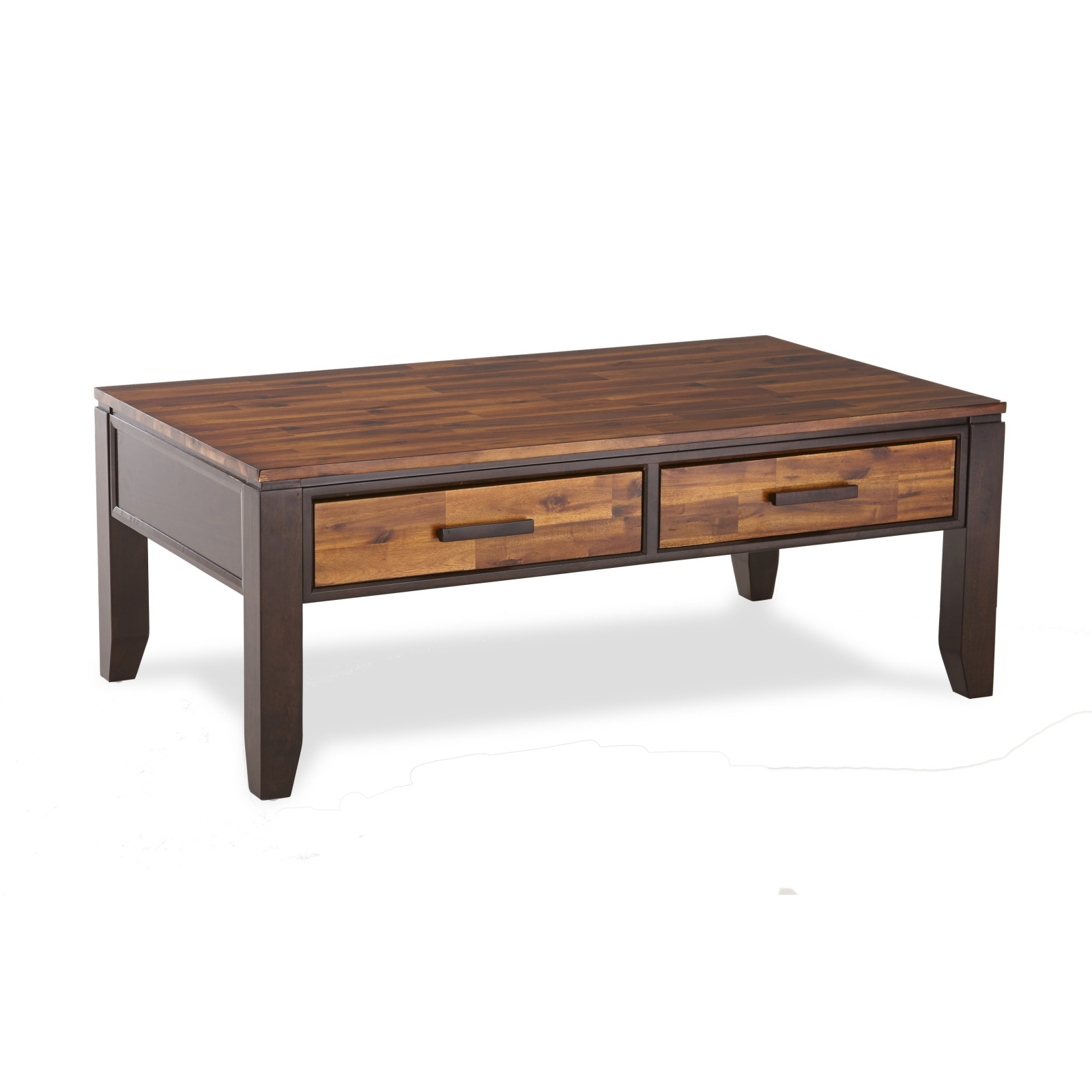 Abaco Cocktail Table, Cherry Solid Wood and MDF, Contemporary Style