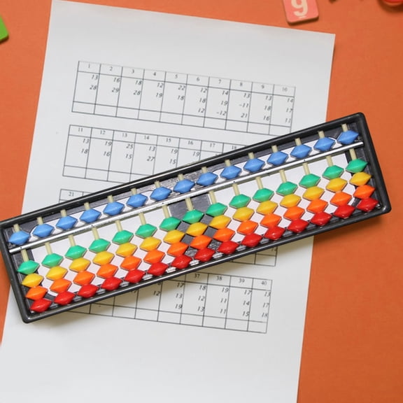 Abacus 15-Row Five Beads Beginner-friendly Parent-child Interactive Sturdy Education Colorful Abacus Toy for Children