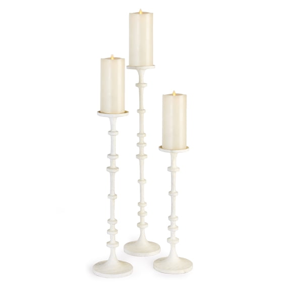 Abacus Candle Stands, Set Of 3 - N/A