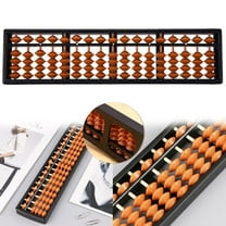 Abacus (Math Learning Tool, Counting Frame), 17-Digit Soroban Abacus, Traditional Design, Educational, For Young adults Learning Math, Fun & Interactive, Meiiso
